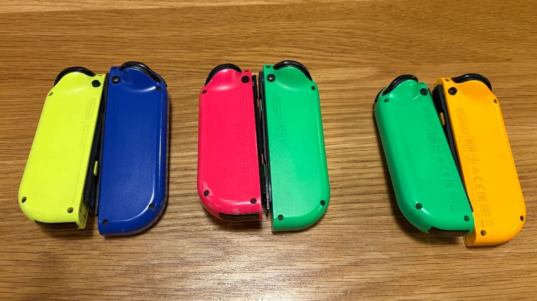 【ジャンク】Nintendo Switch 本体＋ネオンカラー ジョイコン6個