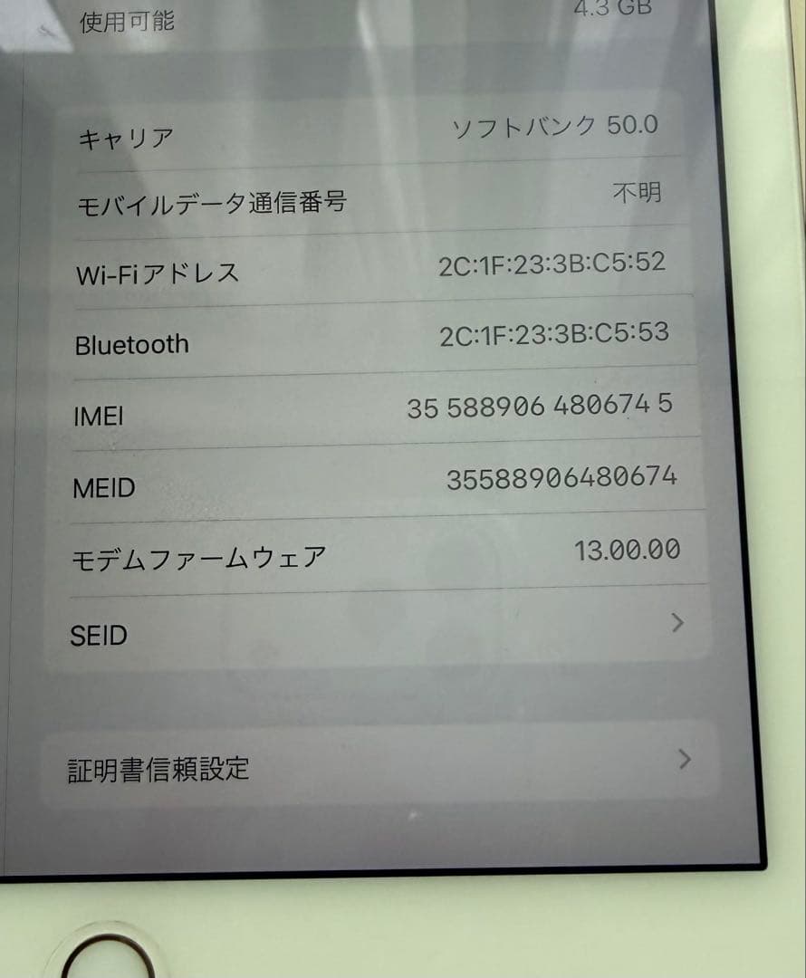 iPad本体 iPad Air2