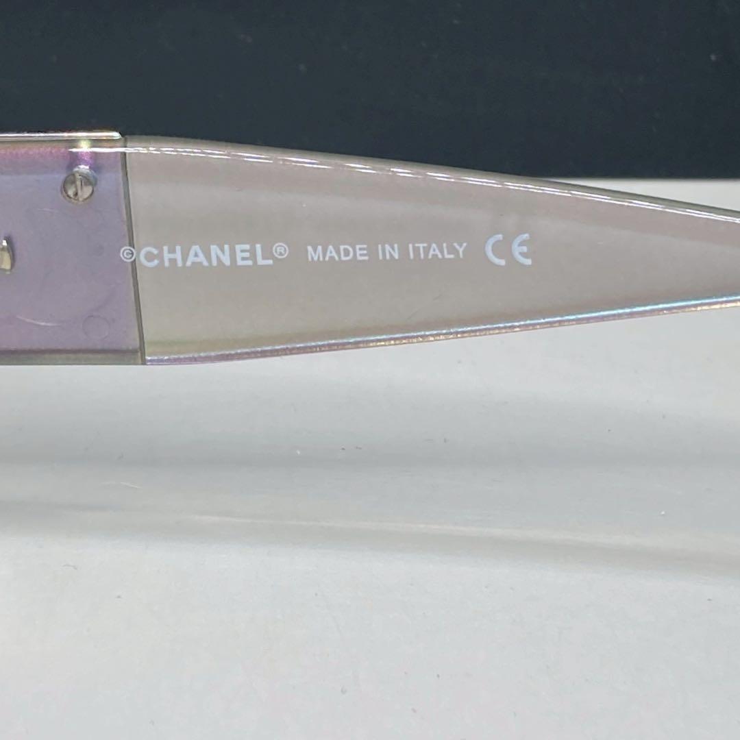 希少　CHANEL サングラス　ココマーク ラインストーン リムレス シルバー