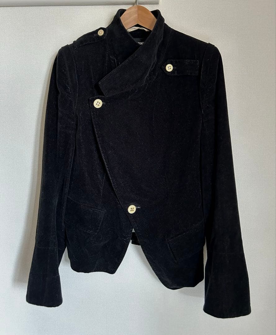 ANN DEMEULEMEESTER テーラードジャケット 38 ベロア