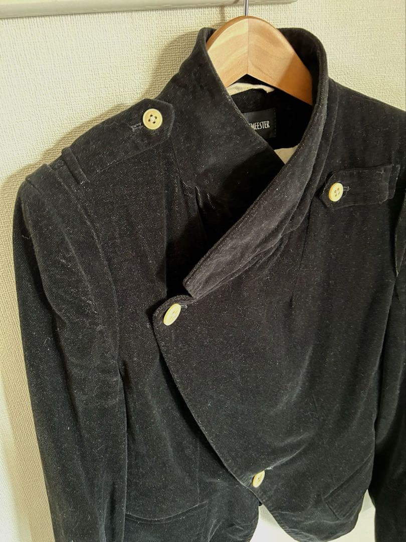 ANN DEMEULEMEESTER テーラードジャケット 38 ベロア