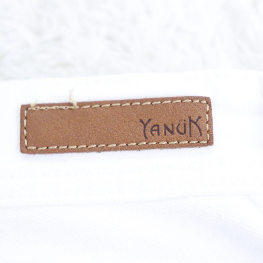 YANUK ヤヌーク デニムパンツ ボーイズストレート LEA レア 白 24