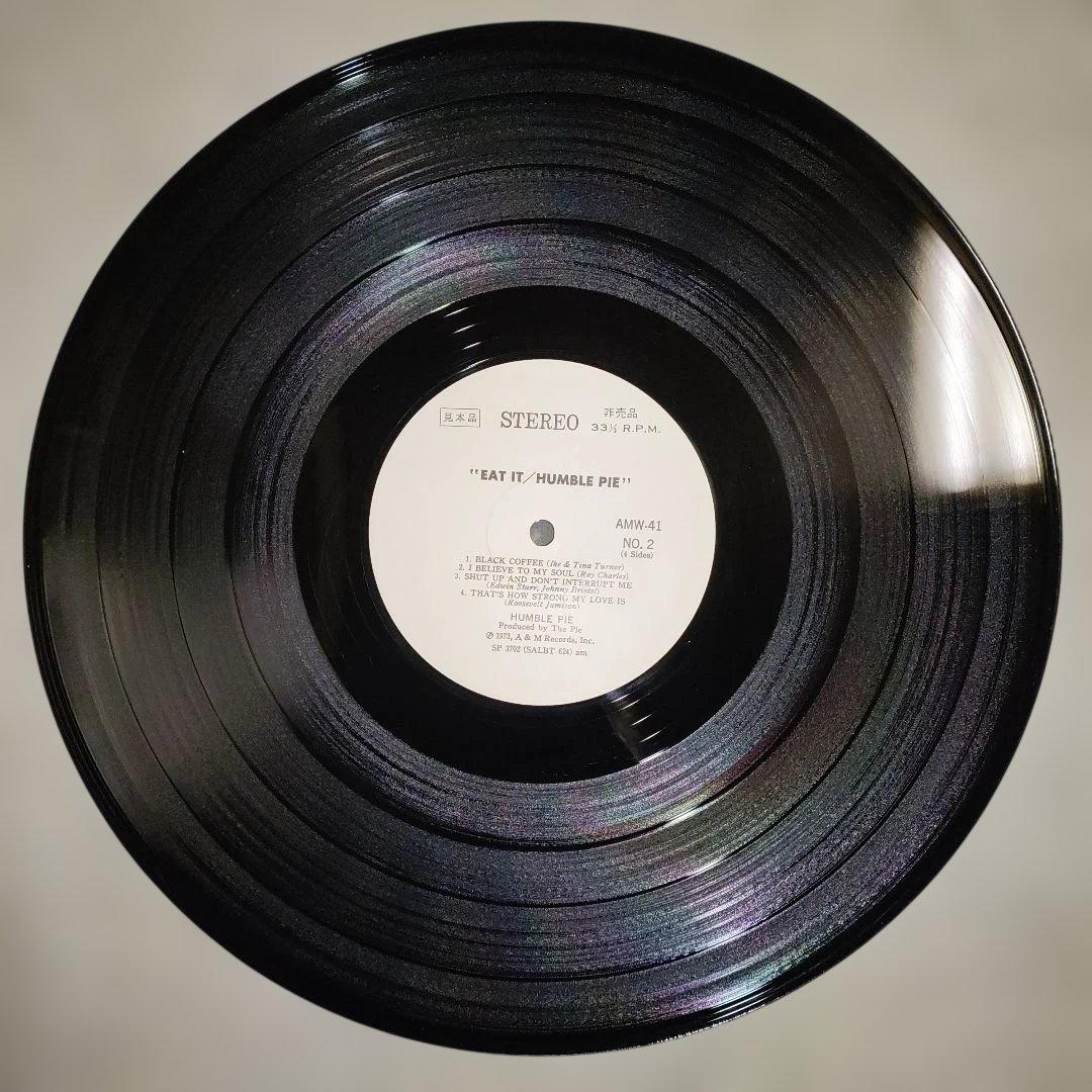 【希少！白ラベル見本盤２ＬＰレコード】ハンブル・パイ／イート・イット