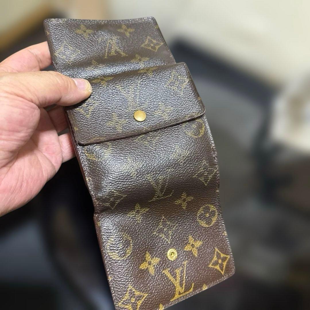 ③★在庫セール/良品 ♪モノグラム Wホック折財布