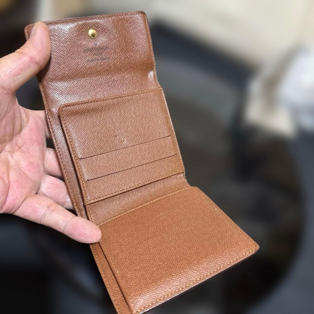 ③★在庫セール/良品 ♪モノグラム Wホック折財布