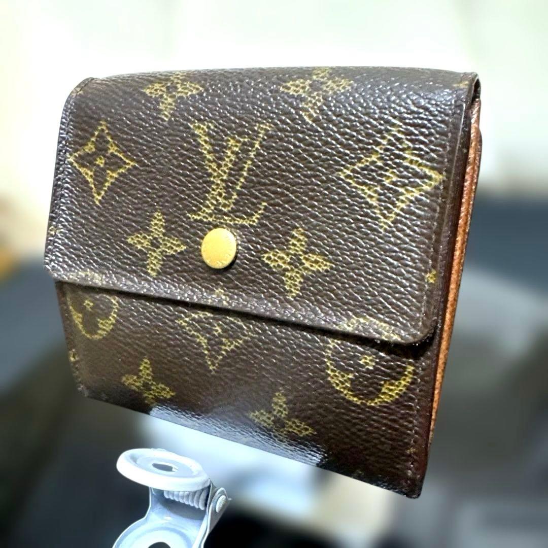 ③★在庫セール/良品 ♪モノグラム Wホック折財布