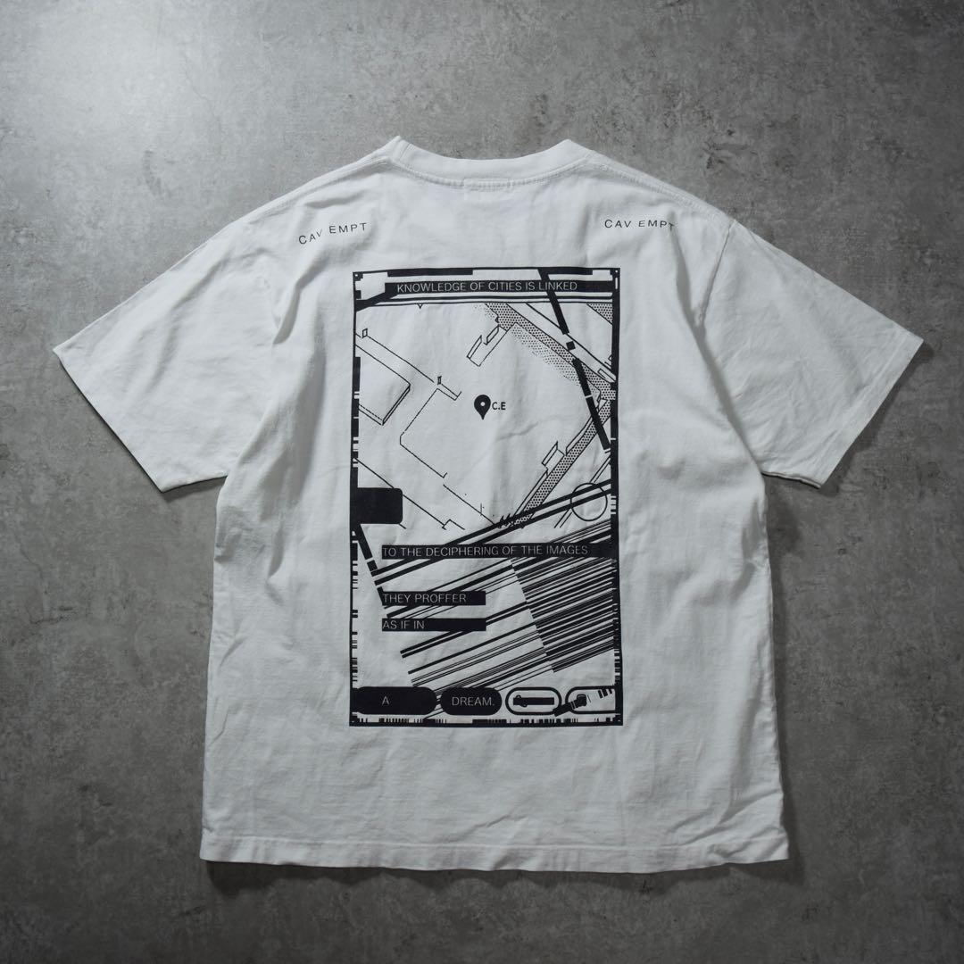 CAVEMPT C.E ポトラッチ プリントTシャツ グラフィック ホワイト