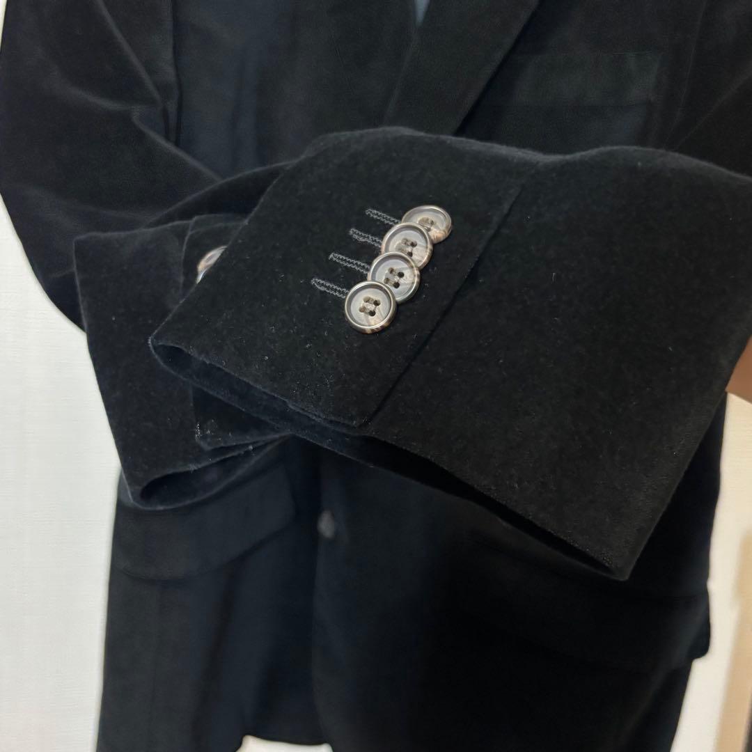 Ralph Lauren ベロア テーラードジャケット 黒 ラルフローレン