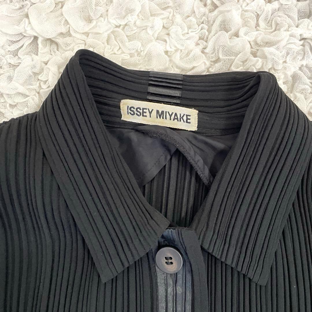 ISSEYMIYAKE シャツ　カーディガン　シャツジャケット　ブラック