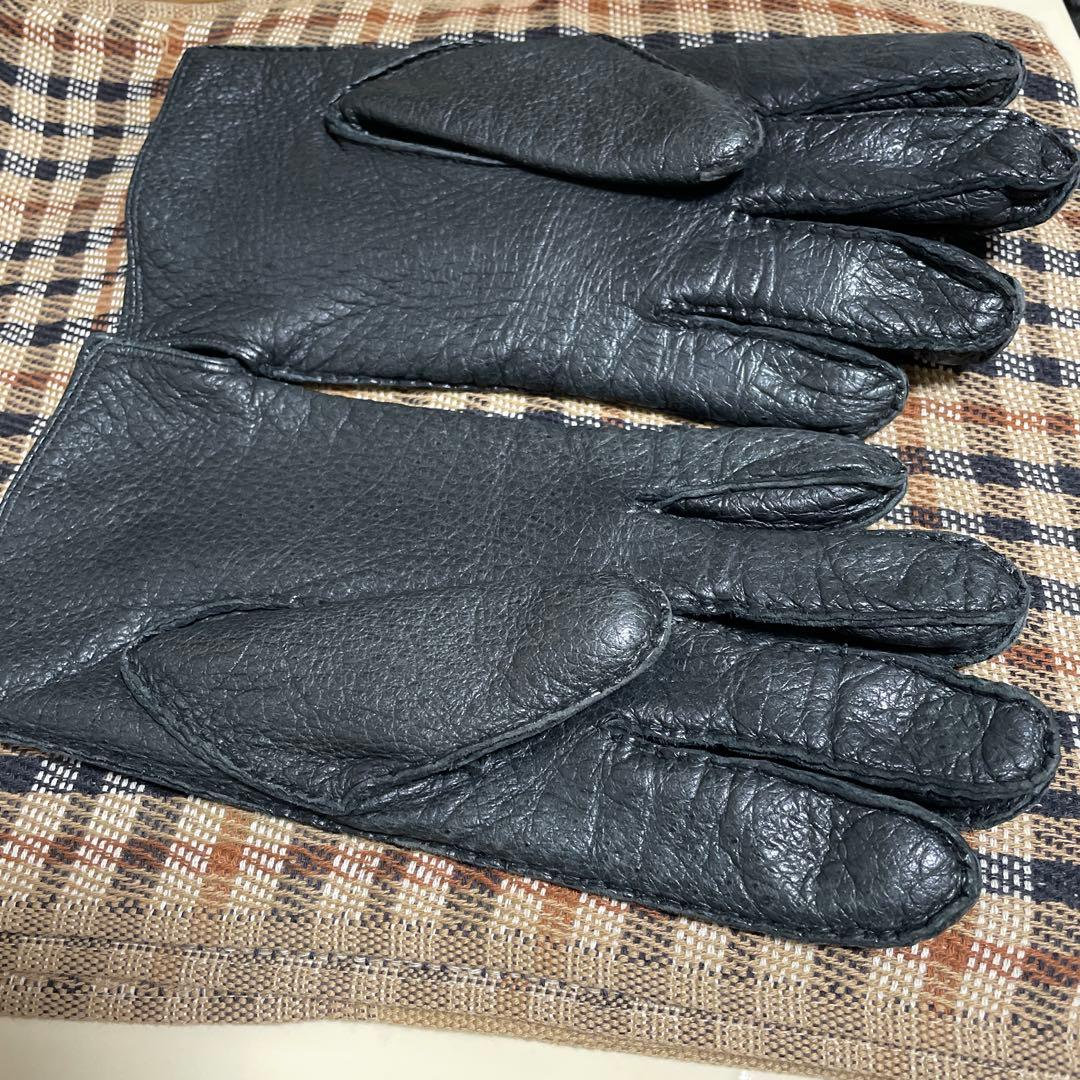 【希少アルパカ】着用少ない美品/厳選PECCARY革手袋メンズM