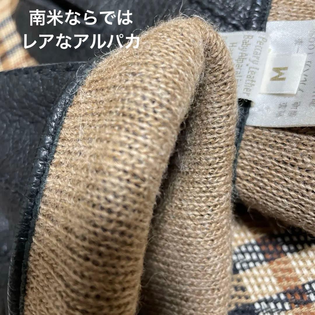 【希少アルパカ】着用少ない美品/厳選PECCARY革手袋メンズM