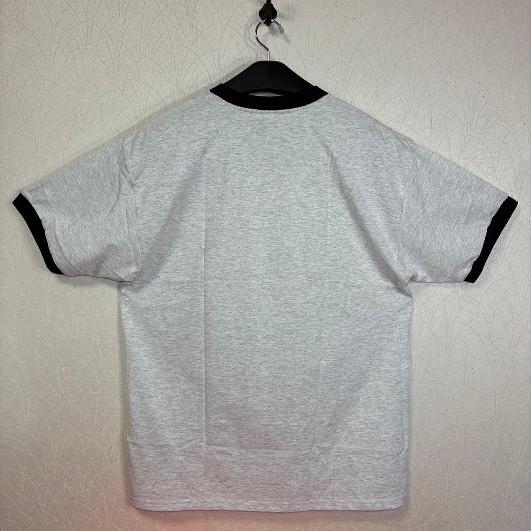 90s NIKE タグ付きデッドストック　ヴィンテージ　リンガーT 杢グレー