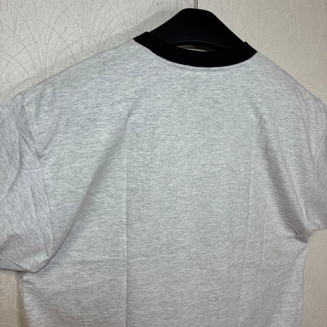 90s NIKE タグ付きデッドストック　ヴィンテージ　リンガーT 杢グレー