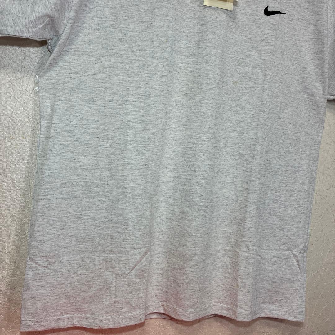 90s NIKE タグ付きデッドストック　ヴィンテージ　リンガーT 杢グレー