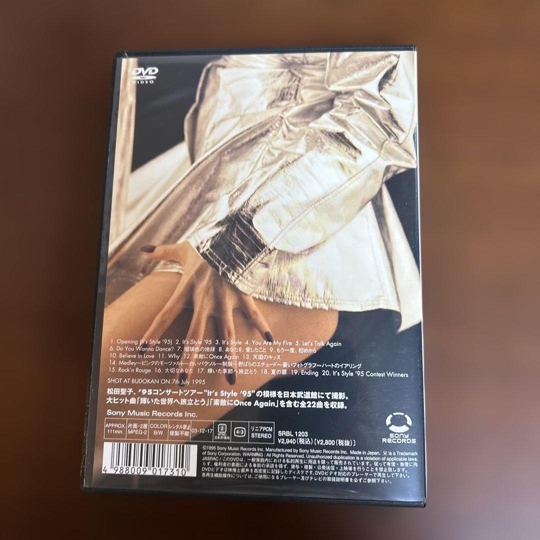 松田聖子/LIVE It's Style'95/1995年 コンサートDVD