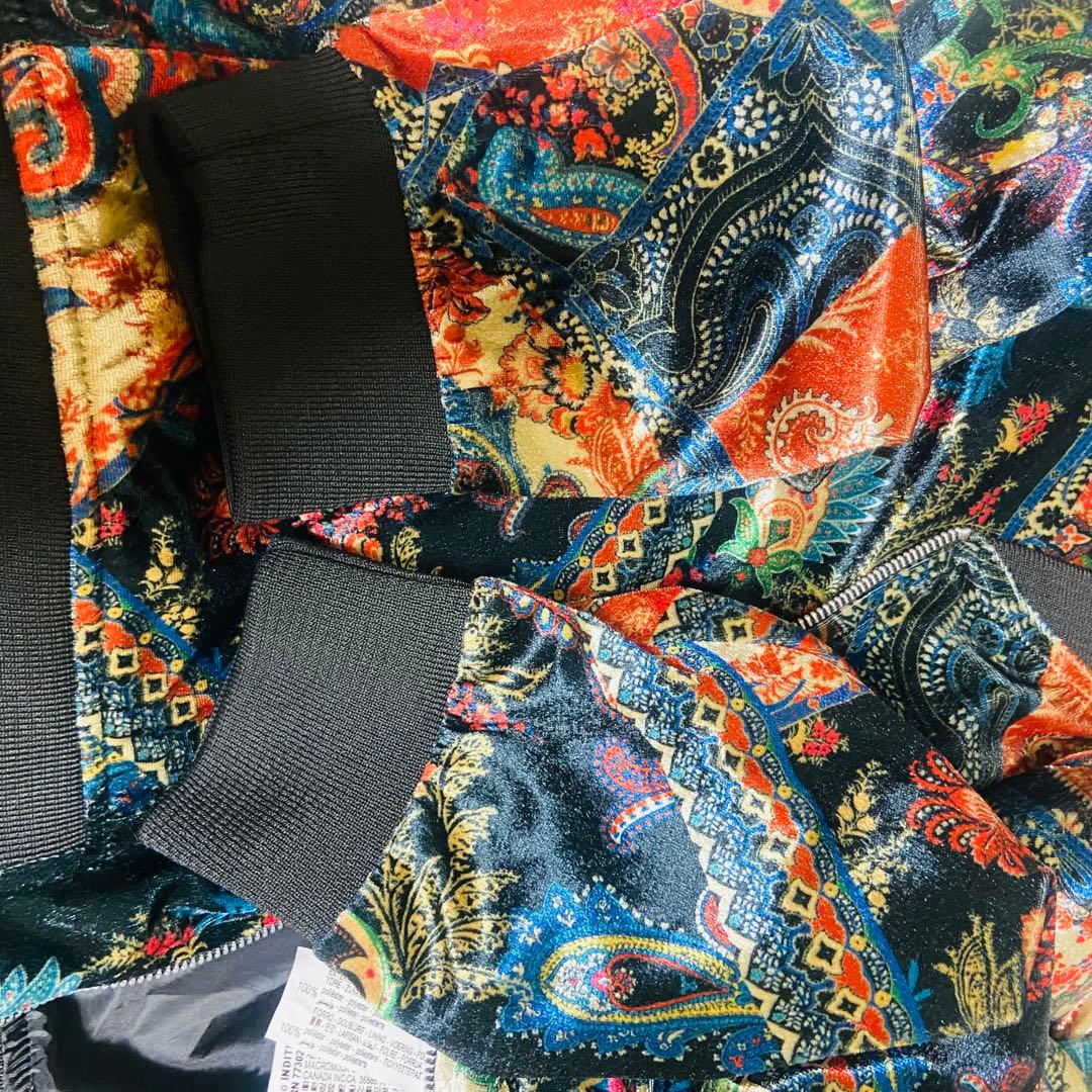 未使用✨ZARA✨ザラ✨ボンバージャケット✨ペイズリー柄✨メンズ✨MA-1✨完売