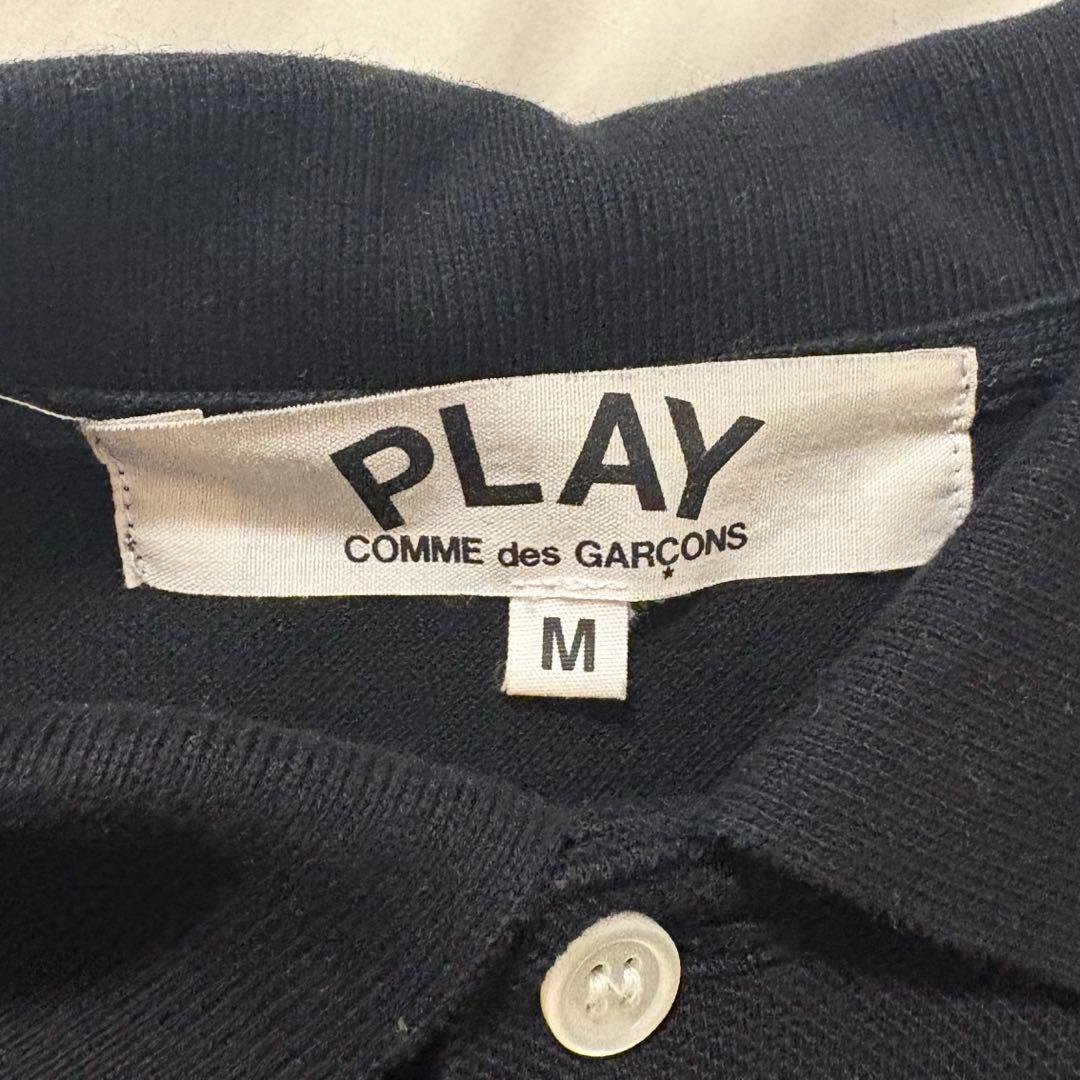 play comme des garcons 黒　ポロシャツ M