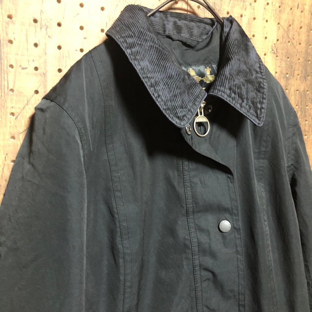 バブアー　コート　ジャケット　ロング丈　黒　ブラック　M RB116