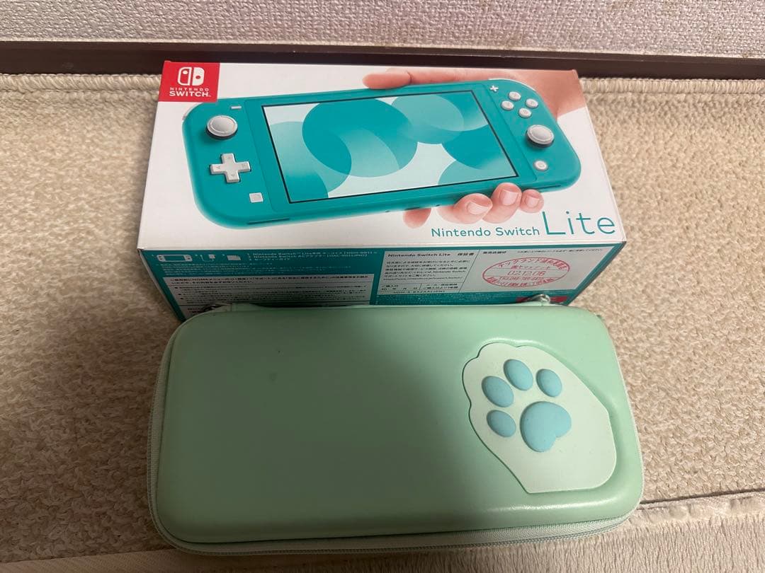 美品！Nintendo Switch Lite ターコイズ + ケース