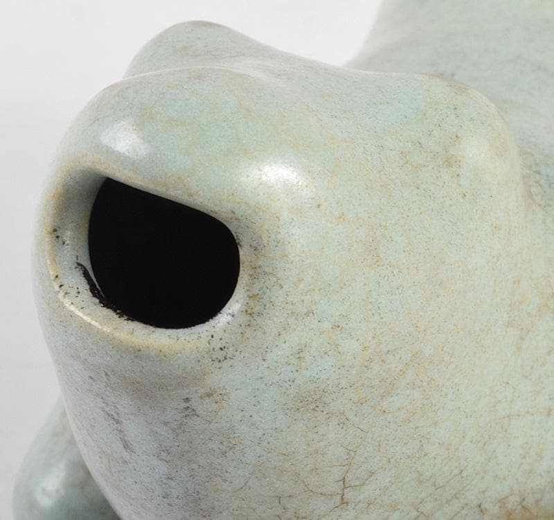 中国　龍泉窯　青磁　神獣　水滴　水注　時代箱　V　R5088