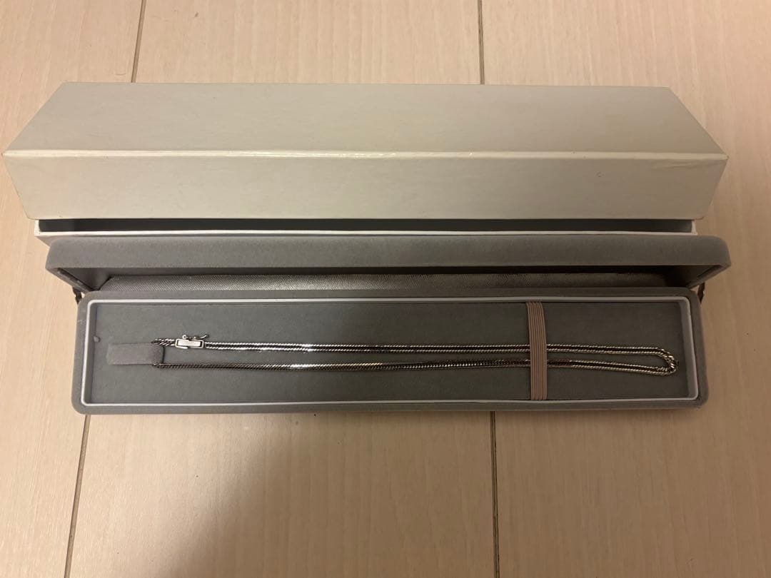 K18WG 12面トリプル　喜平ネックレス　10.2g 造幣局マーク　画像追加