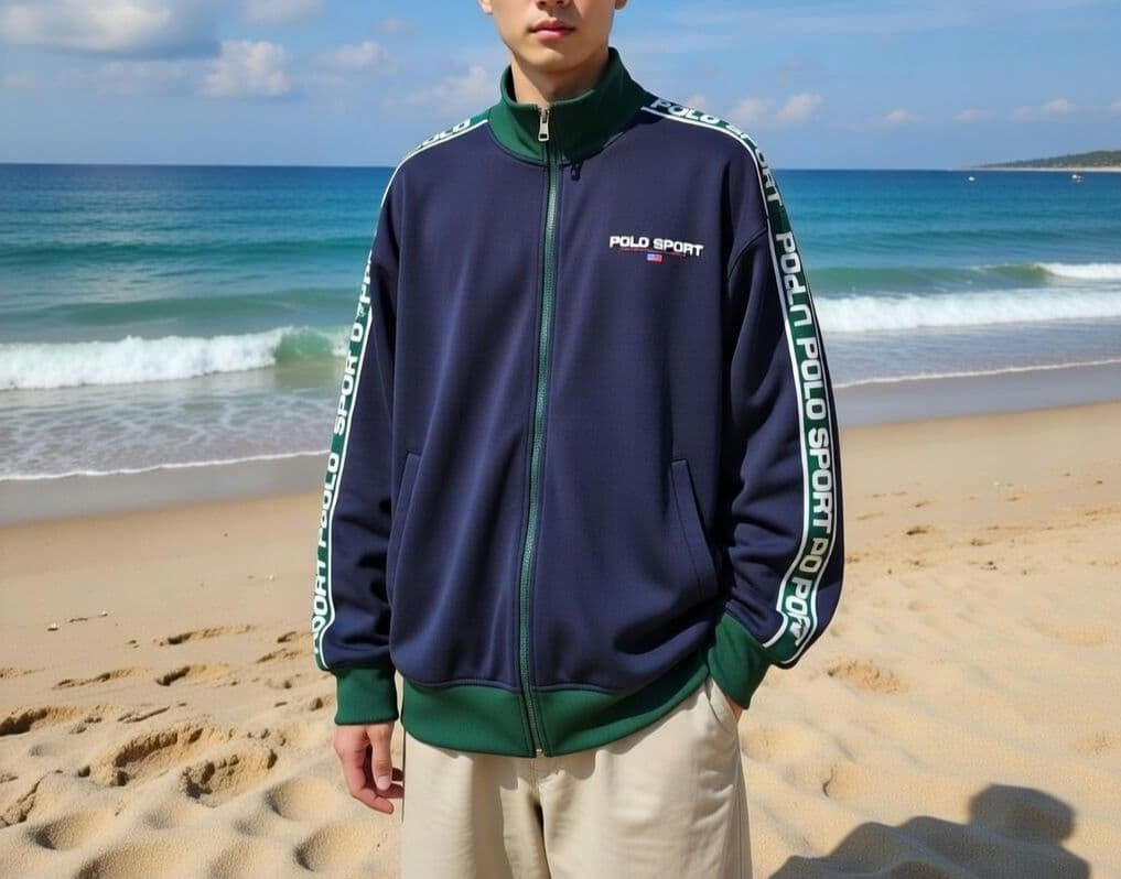 90's ポロスポーツ POLO SPORT トラックジャケットジャージ XL