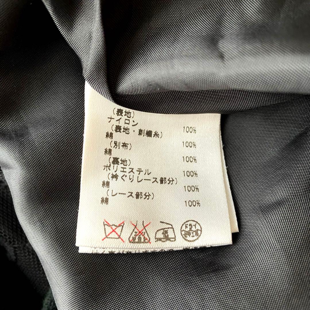 美品✨グレースコンチネンタル ダイアグラム 総レース ワンピース 黒