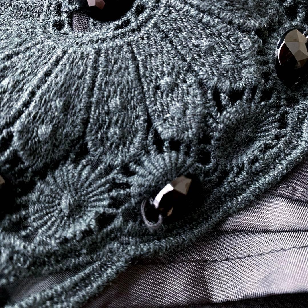 美品✨グレースコンチネンタル ダイアグラム 総レース ワンピース 黒