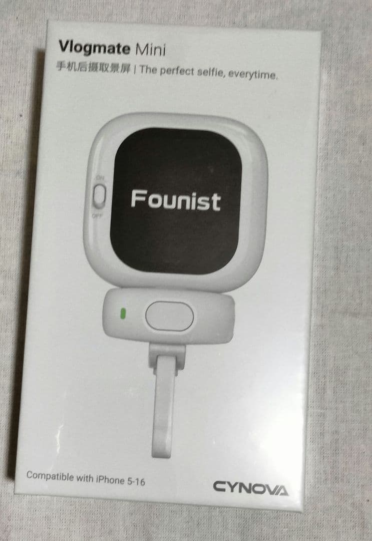 Founist Vlogmate mini Phone用外カメラ 自撮りモニター