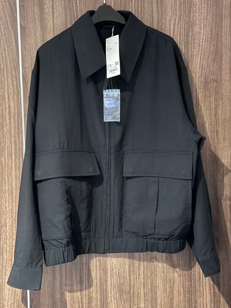 UNIQLO U ショートブルゾン　ブラック　Ｌ