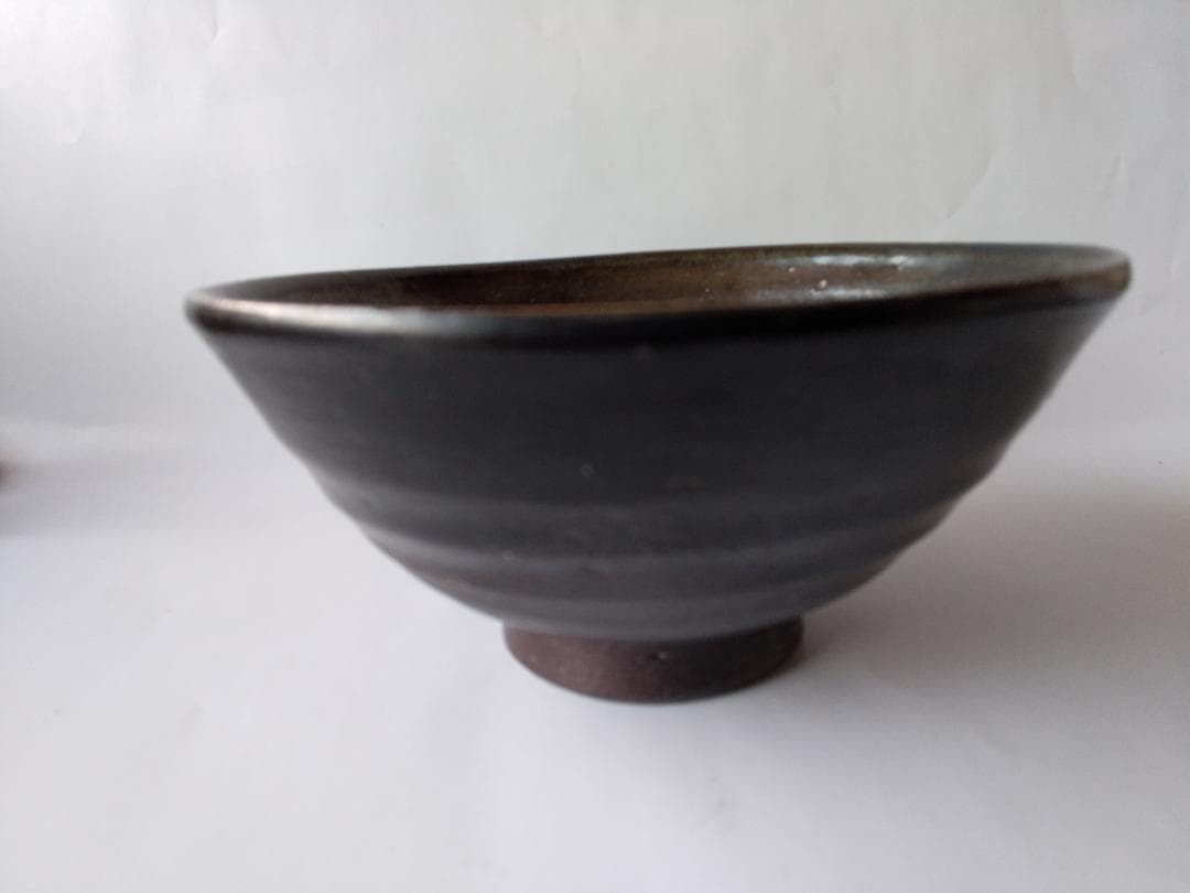市野陶山 丹波焼 丹波茶碗 茶碗 共布 共箱 茶道具 抹茶碗 美品 です。