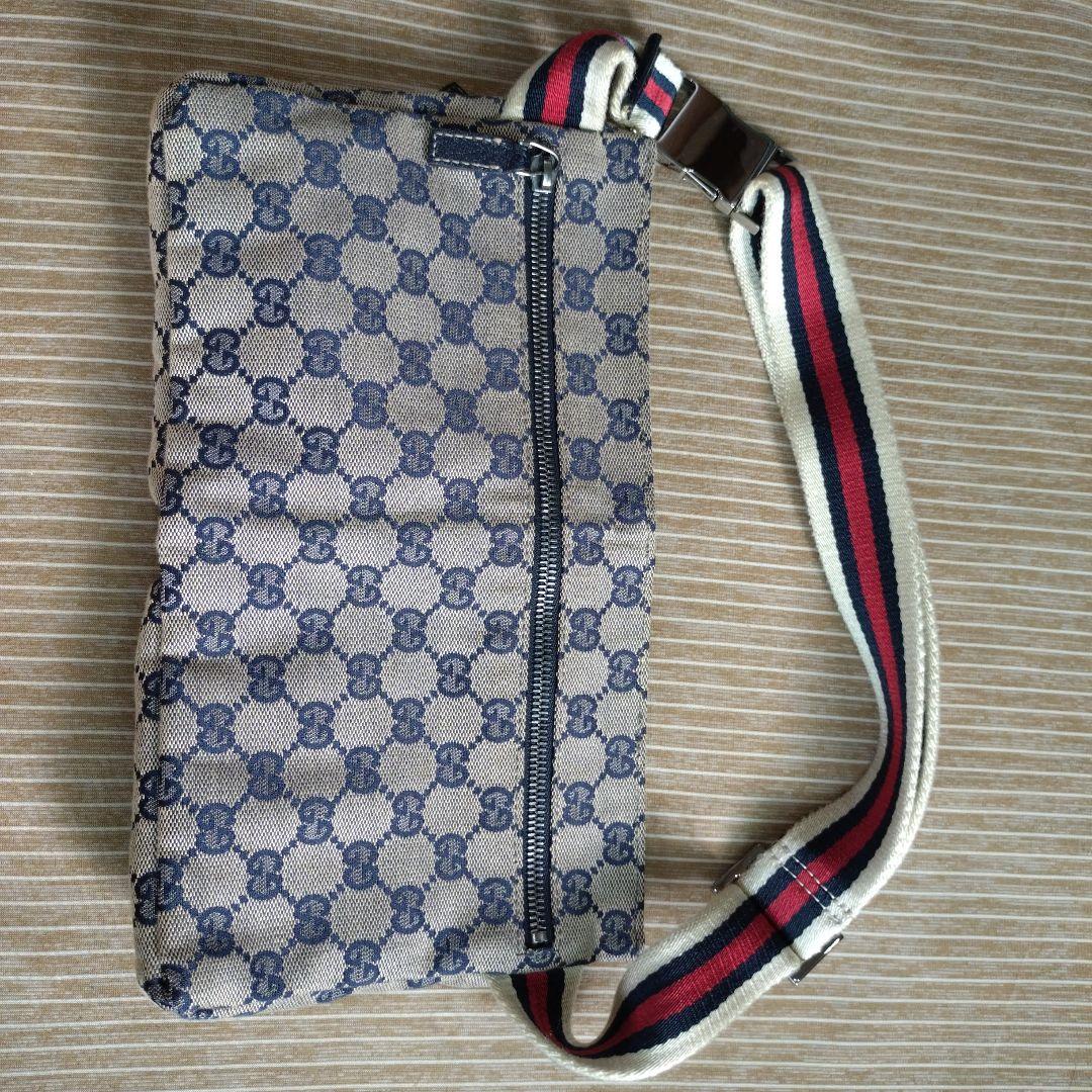 グッチ GUCCI ウエストバッグ シェリーライン 28566 GG キャンバス