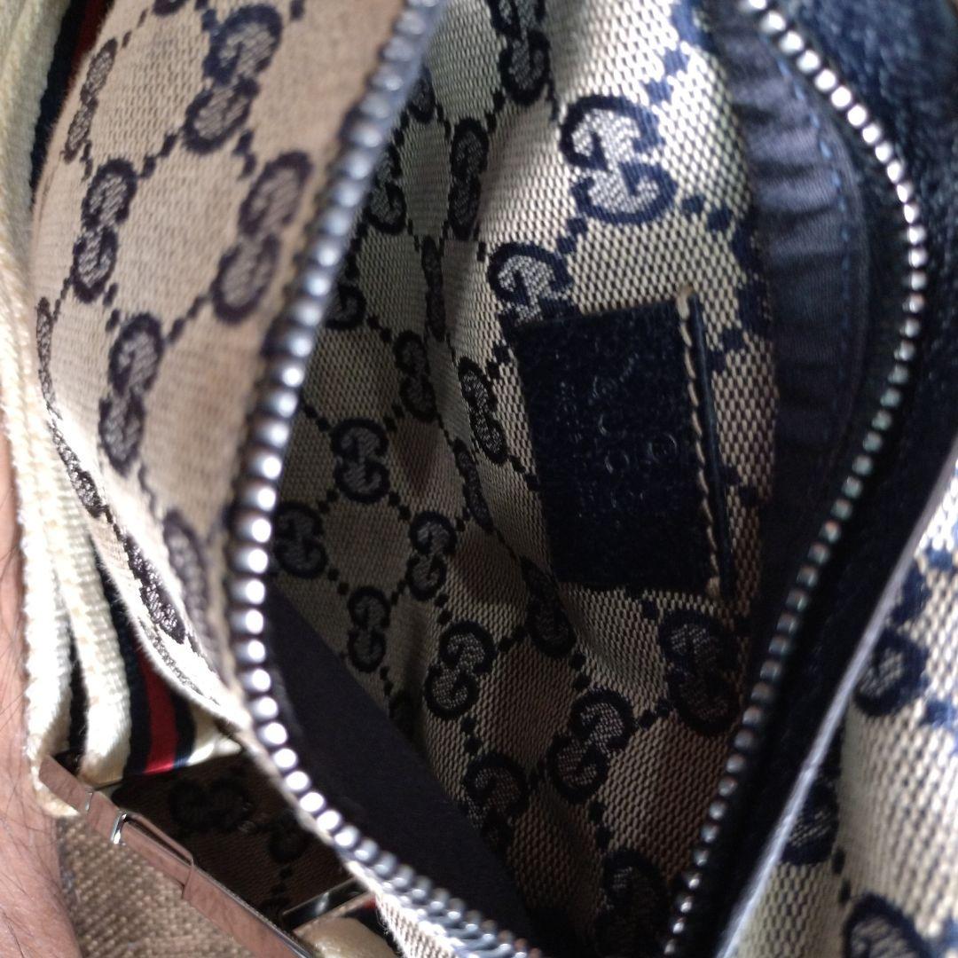 グッチ GUCCI ウエストバッグ シェリーライン 28566 GG キャンバス