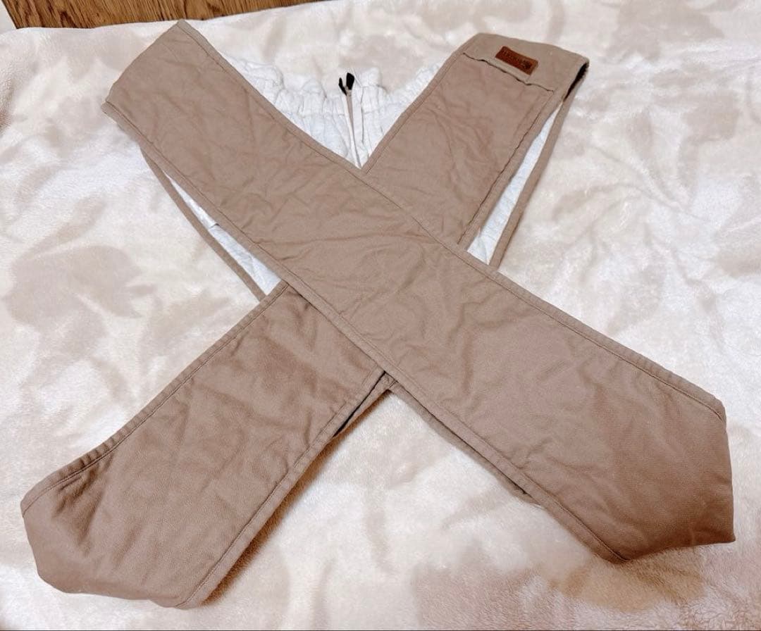 【良品】軽量で持ち運びも楽々♪エアリコベビー抱っこ紐グレイッシュブラウン