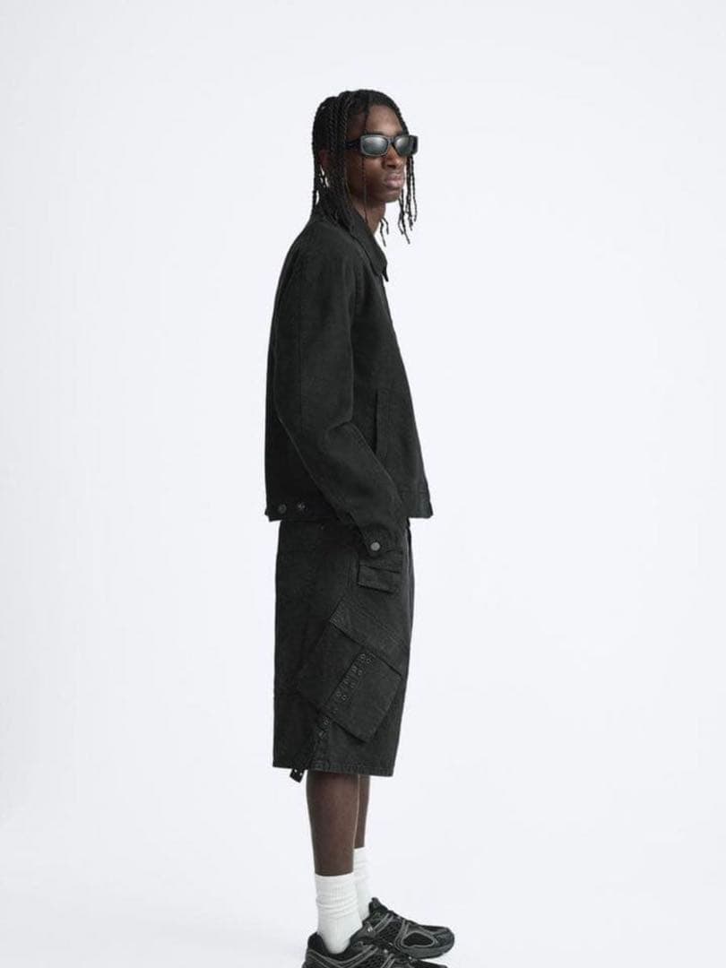 ジャケット・アウター Zara 2024ss Washed Jacket With Studs