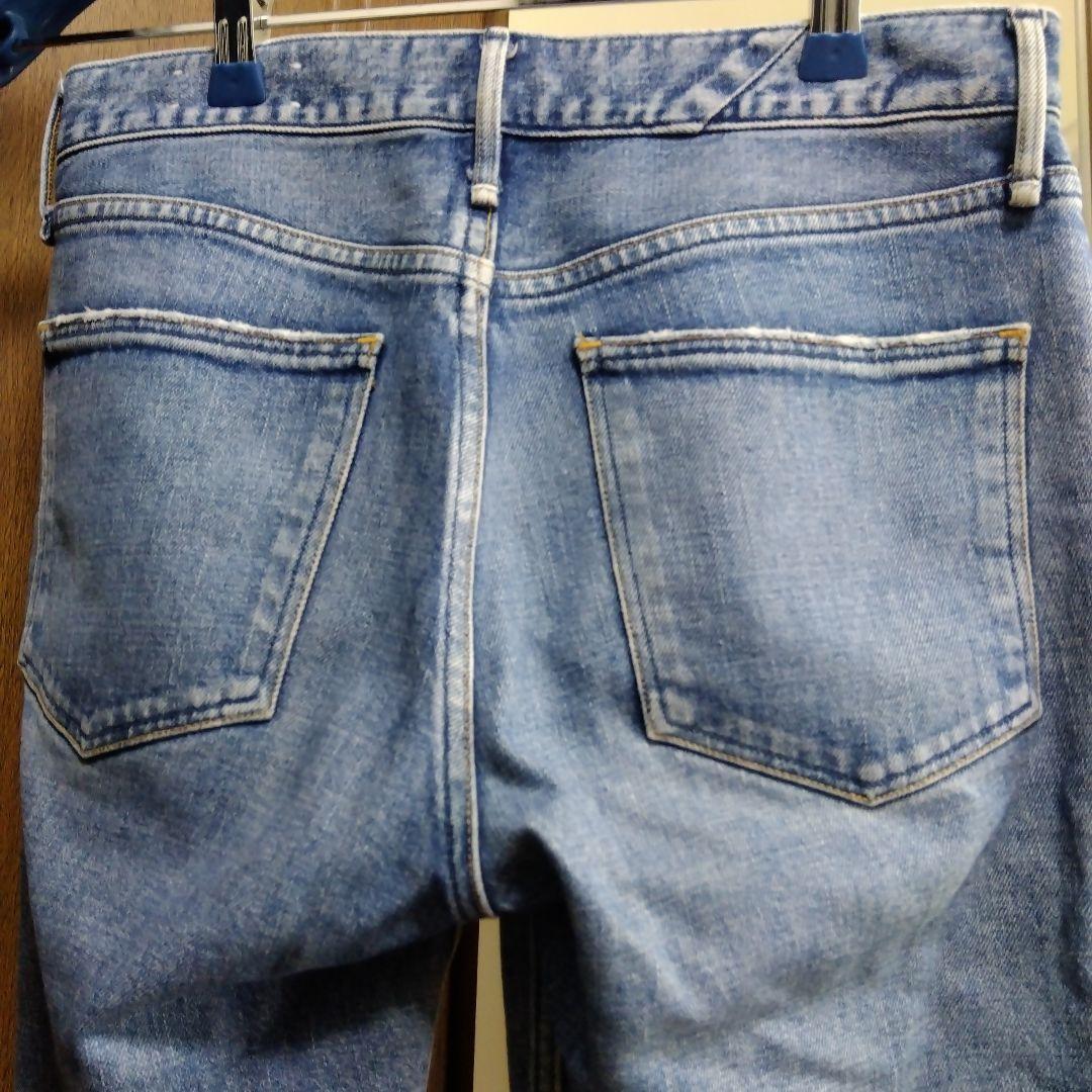 upper higts ライトブルー ストレートデニム