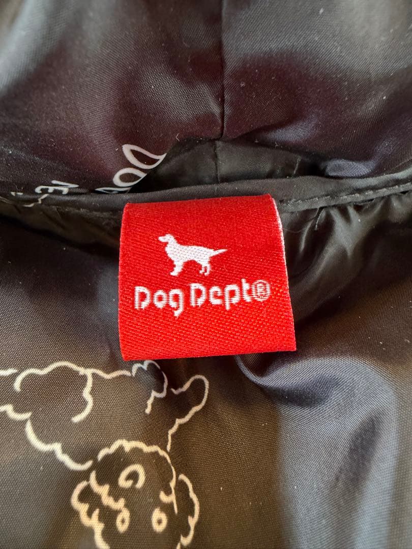 DOG DEPT シルバー フード付きダウンジャケット　サイズXL