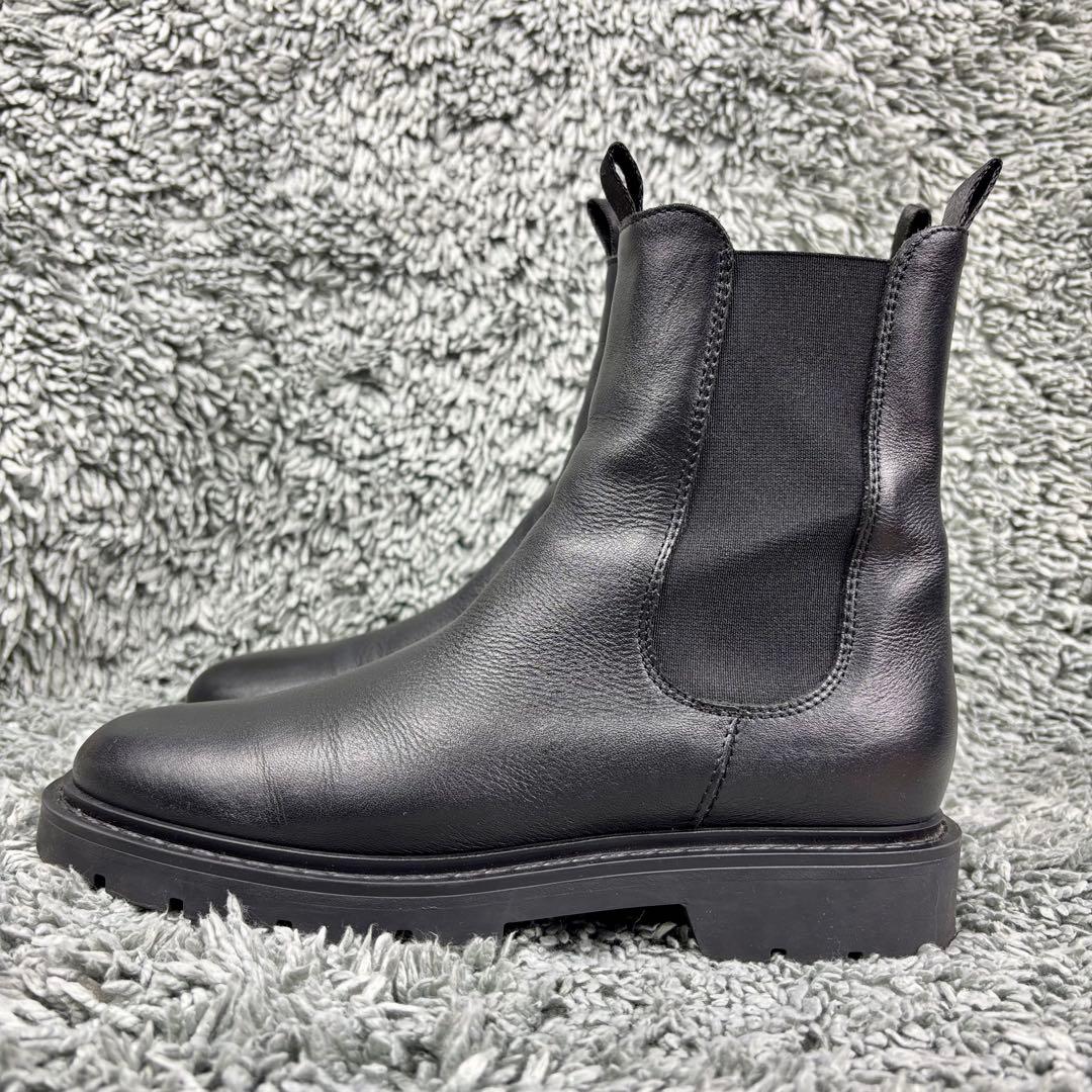 ✨美品Carmens サイドゴアブーツ　黒　23.5㎝　本革 チェルシー
