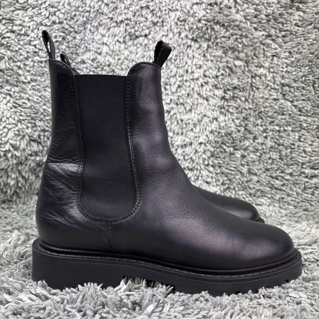 ✨美品Carmens サイドゴアブーツ　黒　23.5㎝　本革 チェルシー