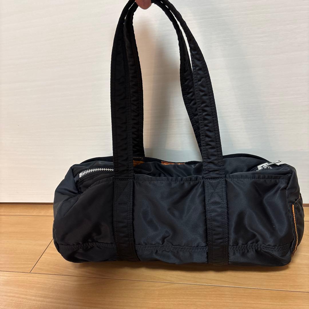 PORTER ブラック ドラムバッグ