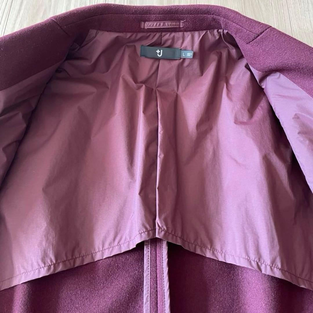 UNIQLO ユニクロ +J ウールブレンドオーバーサイズジャケット　ワイン