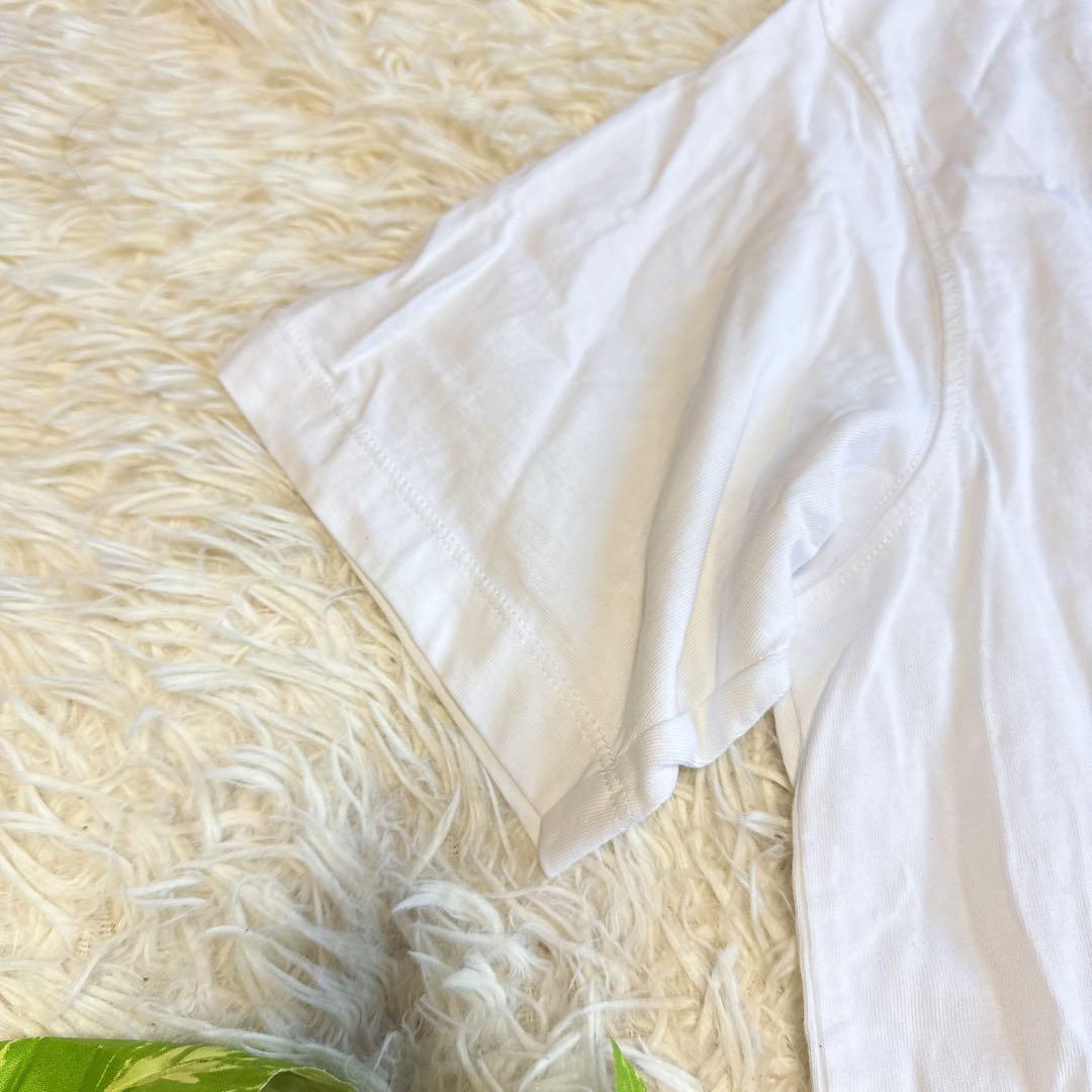 【ラルディーニ】極美品 Tシャツ ホワイト ブートニエール Mサイズ メンズ