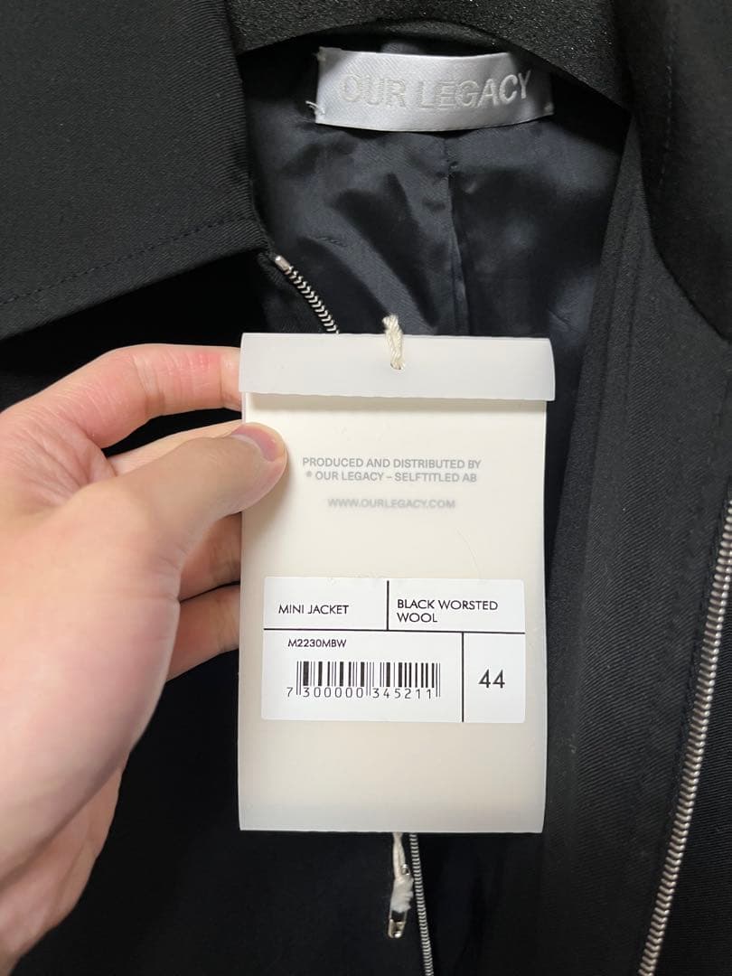 【希少44】25SS OUR LEGACY MINI JACKET
