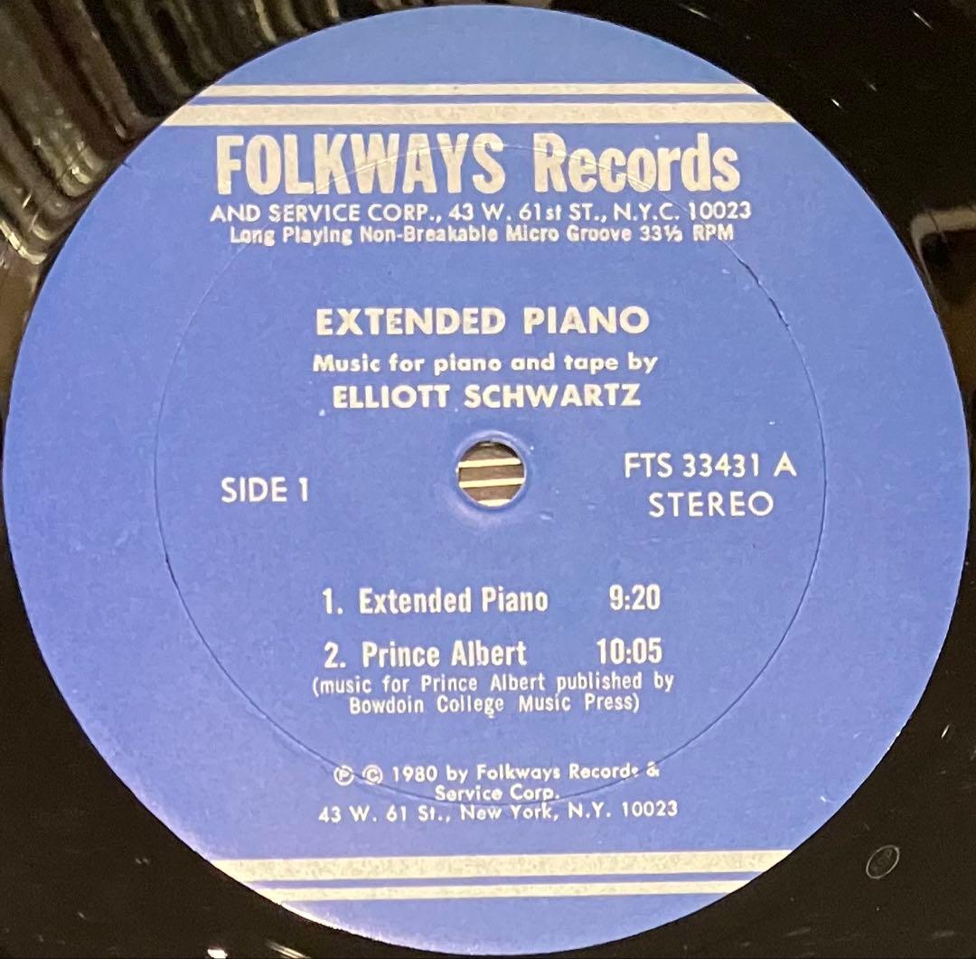洋楽 Elliott Schwartz - Extended Piano