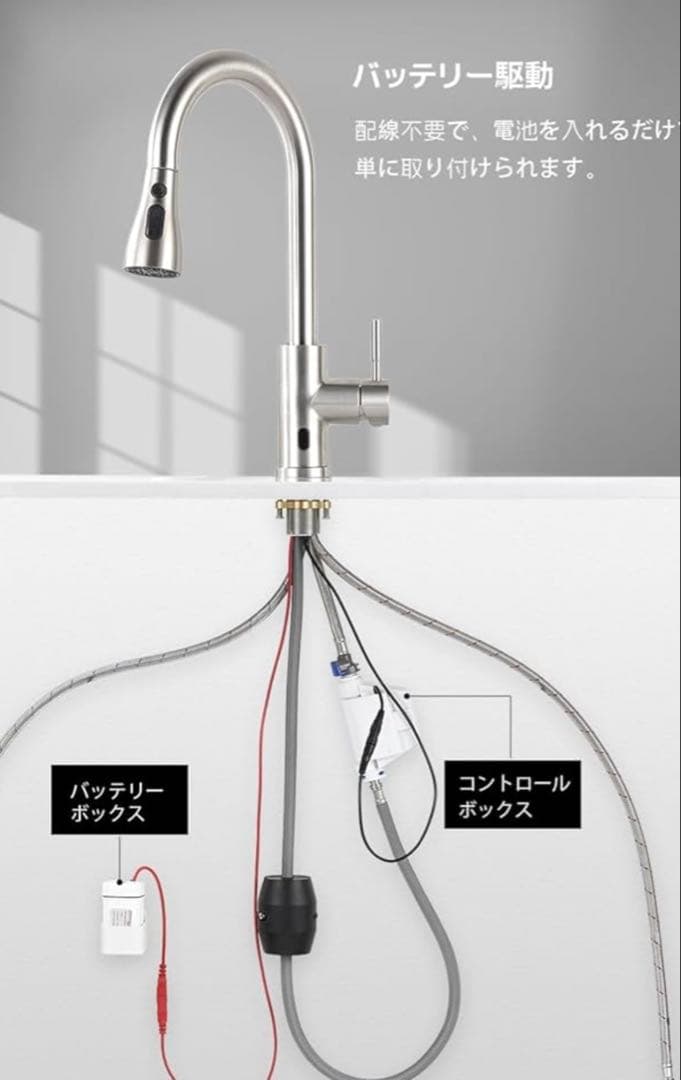 APPASO タッチレスキッチン水栓,