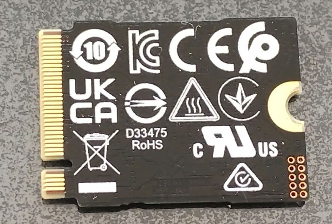 SAMSUNG SSD 512GB 2230 PCIe Gen4✕4 NVMe