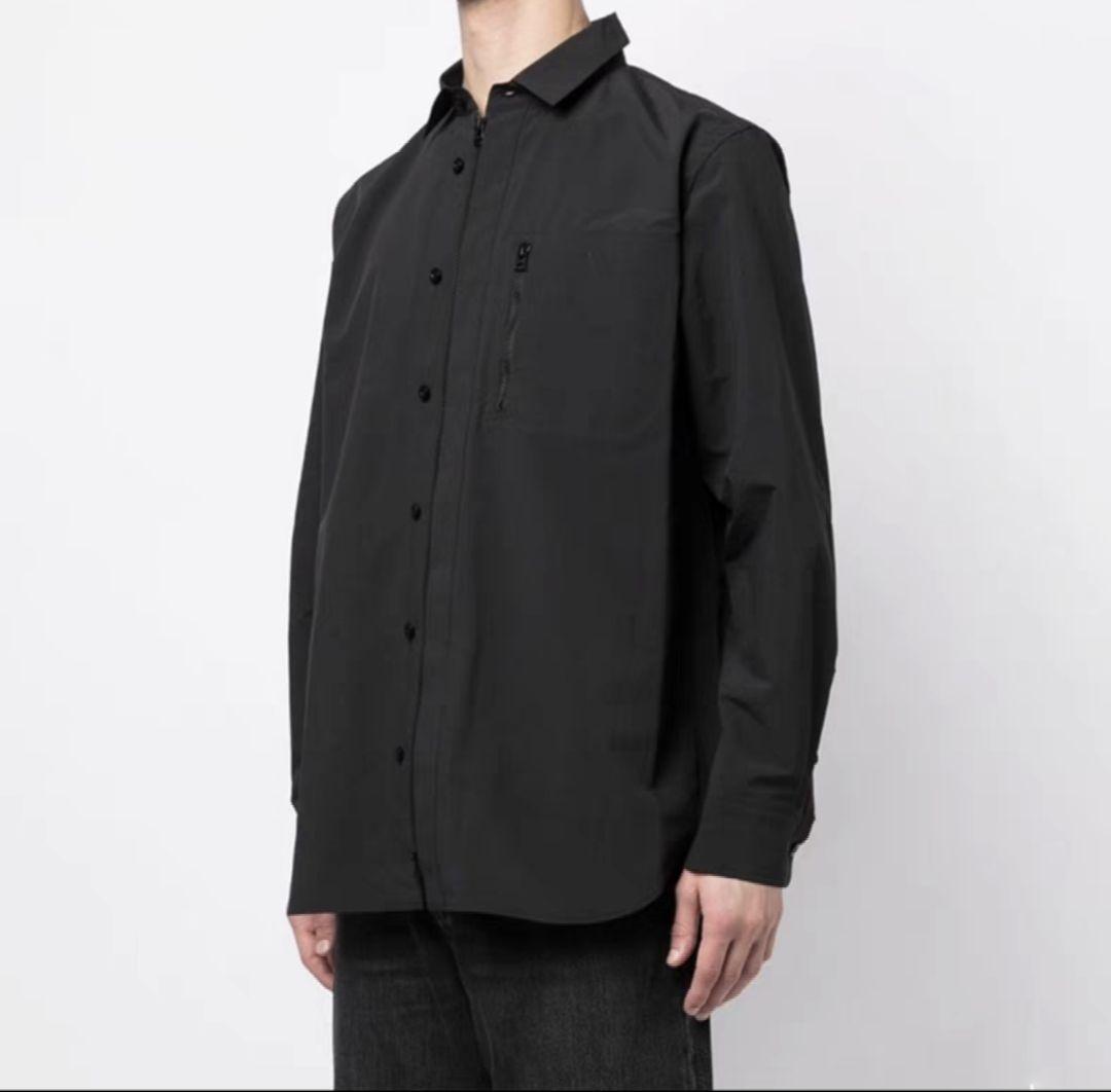 さしみ新作24SS sacaiポリエステルシャツブルゾンサカイ
