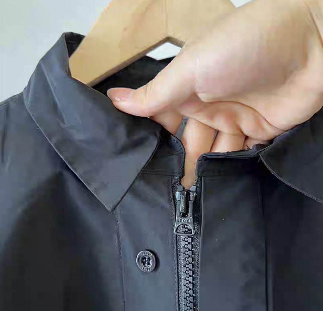 さしみ新作24SS sacaiポリエステルシャツブルゾンサカイ