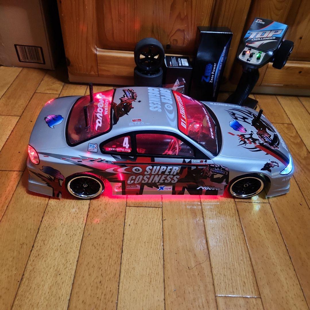 タミヤ ドリフト ラジコン フルセット　TT02　シルビア　ボディ　赤　tt01