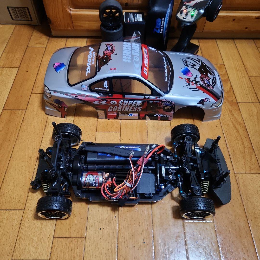 タミヤ ドリフト ラジコン フルセット　TT02　シルビア　ボディ　赤　tt01